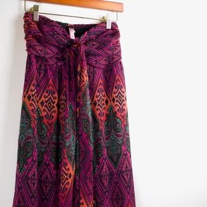 NWOT! Xhilaration | Strapless Geometric Boho Maxi